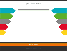 Tablet Screenshot of paradiso-bar.com
